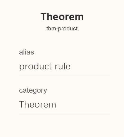 The parameter drawer of a Theorem node